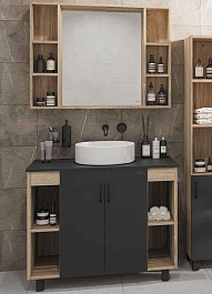 Grossman Тумба с раковиной Флай 100 GR-3013 дуб сонома/серая – фотография-7